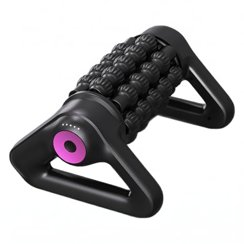 YHDSYN Electric Muscle Roller, 2 in 1 Traingle Massage Roller, 5 Speed Rolling Massager, Rechargeable, Deep Tissue and Muscle Recovery for Legs, Calves, Neck, Foot, Arms, Back
