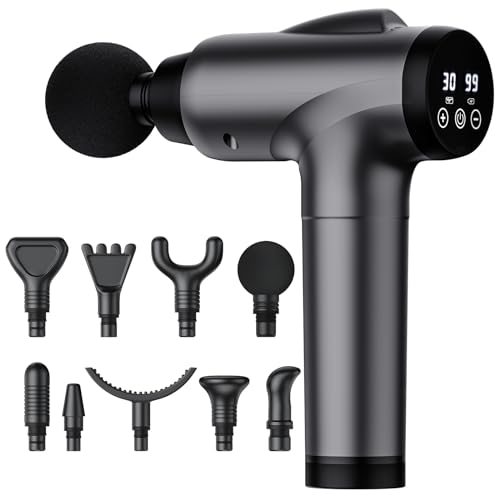 OLsky OLsky Massage Gun Deep Tissue 30 Speeds 9 Attachments Handheld ( — Key features at a glance