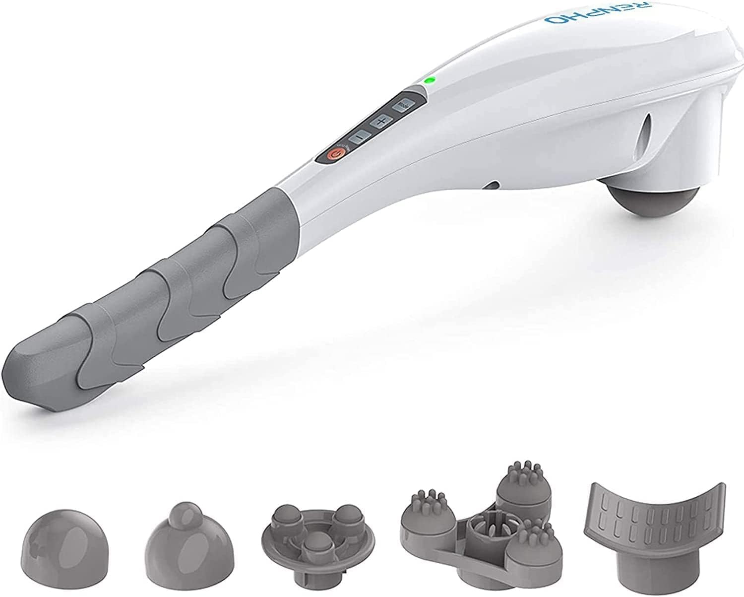 RENPHO Rechargeable Handheld Back Massager with 5 Adjustable Speeds & Modes, Fathers Day Dad Gifts, Cordless Electric Neck...