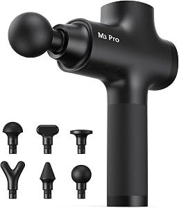 Opove M3 Pro 2 Massage Gun Deep Tissue Percussion Muscle Massager for Workout, Handheld Percussive Therapy Fascia Gun for Athletes Fast Recovery 4-8 Hours Long Battery Life, Powerful, Quiet, Black