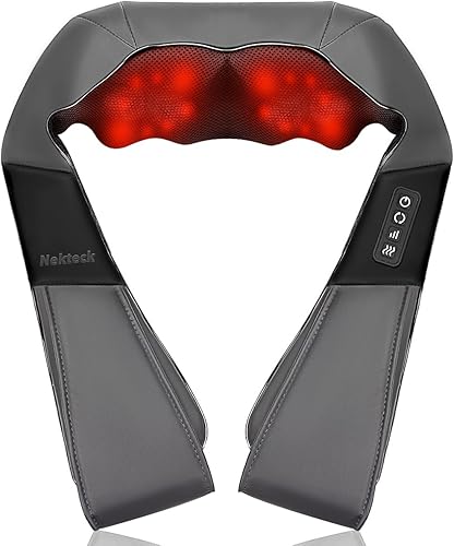Nekteck Shiatsu Neck Massager with Heat for Pain Relief Deep Tissue, 2 — Real-world performance testing in action