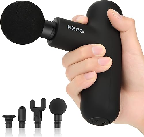 NEPQ Mini Massage Gun, Powerful Fascial Gun Portable Deep Tissue Percu — Our recommended configuration for best results