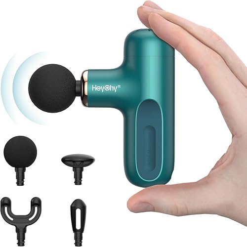 HEYCHY Super Mini Massage Gun, Percussion Deep Tissues Muscle Massager — Our recommended configuration for best results