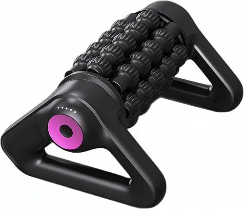 YHDSYN Electric Muscle Roller, 2 in 1 Traingle Massage Roller, 5 Speed — Build quality and design details up close