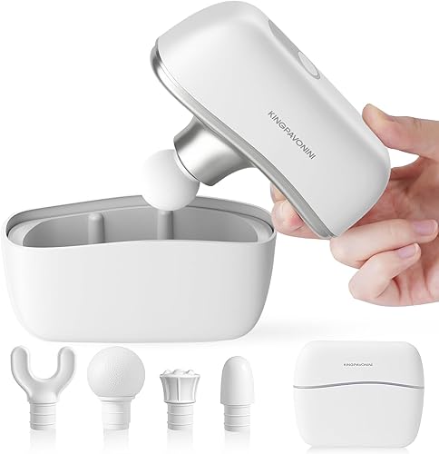 KingPavonini Mini Massage Gun with All-in-One Storage Case, Pocket-Siz — Build quality and design details up close