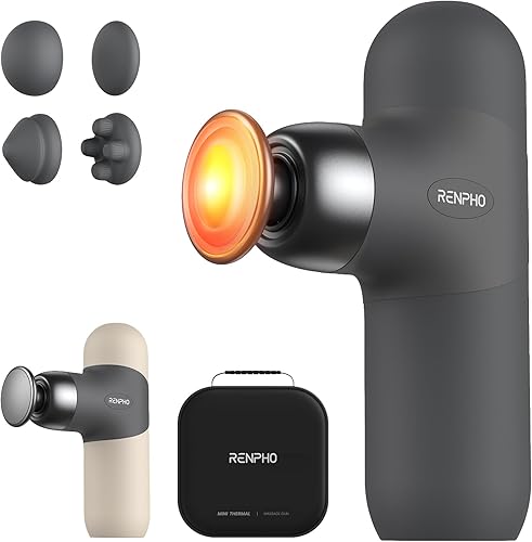 RENPHO Mini Thermal Massage Gun with Heat, Fathers Day Dad Gifts, Port — Our recommended configuration for best results