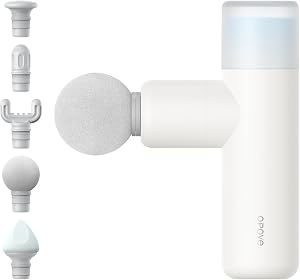 Opove M3 Mini Massage Gun for Back Pain Relief, with Facial Mode, 7mm Amplitude, 4 Vibra