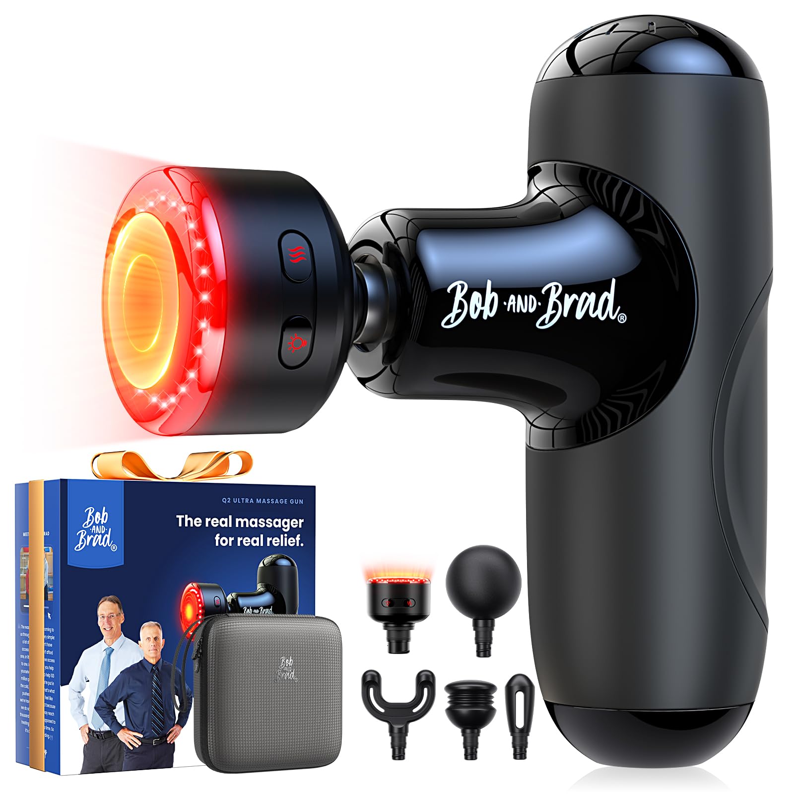 BOB AND BRAD Q2 Ultra Mini Massage Gun with Red Light Infrared Heating — Complete testing methodology overview