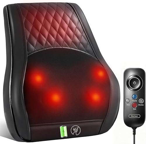 Boriwat Shiatsu Back Massager for Pain Relief Deep Tissue-Movable Elec — Our hands-on testing setup for theragun mini 2 for line c