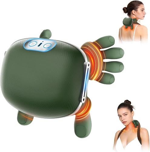 CottonHK Neck Massager with Heat, Bionic Deep Tissue Shiatsu Kneading, — Build quality and design details up close
