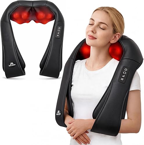 Neck Massager for Pain Relief Deep Tissue with Heat - Shiatsu Back and — Our recommended configuration for best results