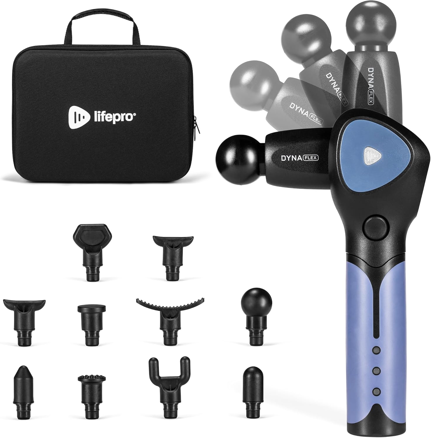 LifePro Dynaflex Percussion Massage Gun Eligible– Deep Tissue Handheld Massager for Athletes – Muscle Recovery Tool for Me...