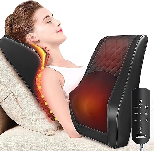 Boriwat Back Massager with Heat, 3D Kneading Massage Pillow for Back, — Real-world performance testing in action