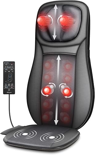 Snailax shiatsu Neck & Back Massager with Heat, Full Back Kneading Shi — Real-world performance testing in action