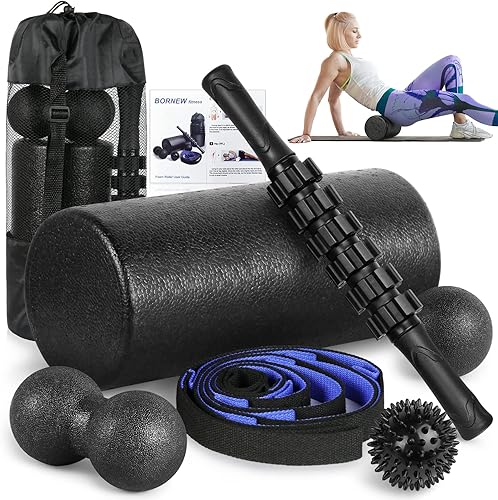 Foam Roller Set - High Density Back Roller, Muscle Roller Stick,2 Foot — Real-world performance testing in action