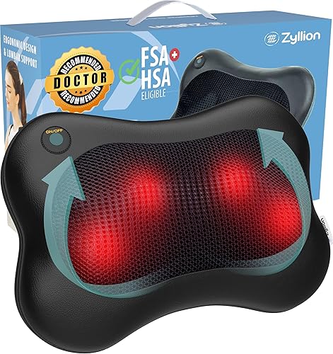 Zyllion Shiatsu Back and Neck Massager with Heat - 3D Electric Kneadin — Build quality and design details up close
